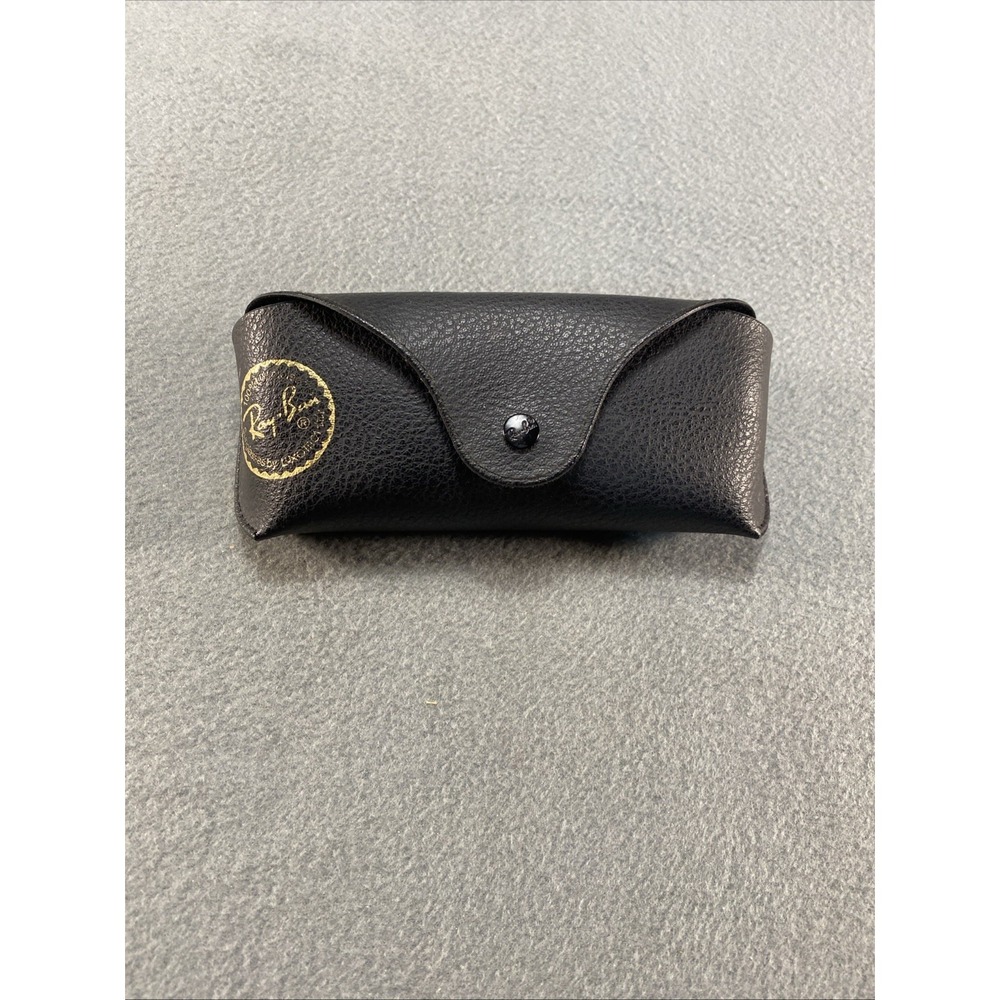 Ray-Banโ Black Faux Leather Snap Hard Case for Glasses Sunglasses